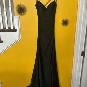 JVN by Jovani Black Maxi Dress